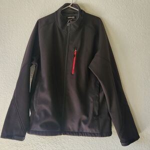 Kirkland Signature Men's Black/Red Softshell Jacket Size XL